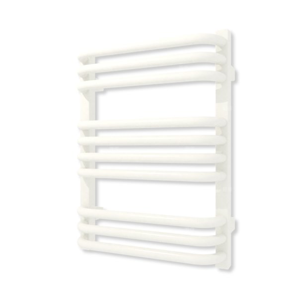 Grzejnik elektryczny TERMA ALEX 540 x 400 mm, kolor biały drogowy RAL9016, moc 200 W, podłączenie E1, kabel prosty z wtyczką biały