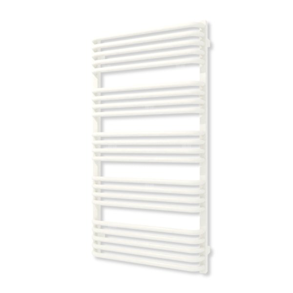 Grzejnik elektryczny TERMA ALEX 1140 x 600 mm, kolor biały drogowy RAL9016, moc 800 W, podłączenie E8, kabel spiralny z wtyczką