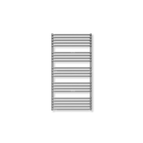 Grzejnik elektryczny TERMA ALEX 1140 x 600 mm, kolor diamentowe srebro, moc 800 W, podłączenie E1, kabel prosty bez wtyczki z maskownicą srebrzysty