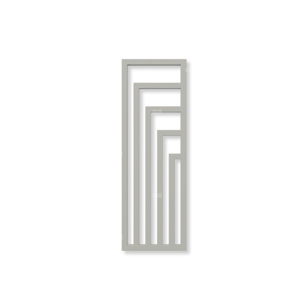 Grzejnik elektryczny TERMA ANGUS V 1300 x 440 mm, kolor specjalny - natura, moc 600 W, podłączenie E8, kabel prosty bez wtyczki z maskownicą