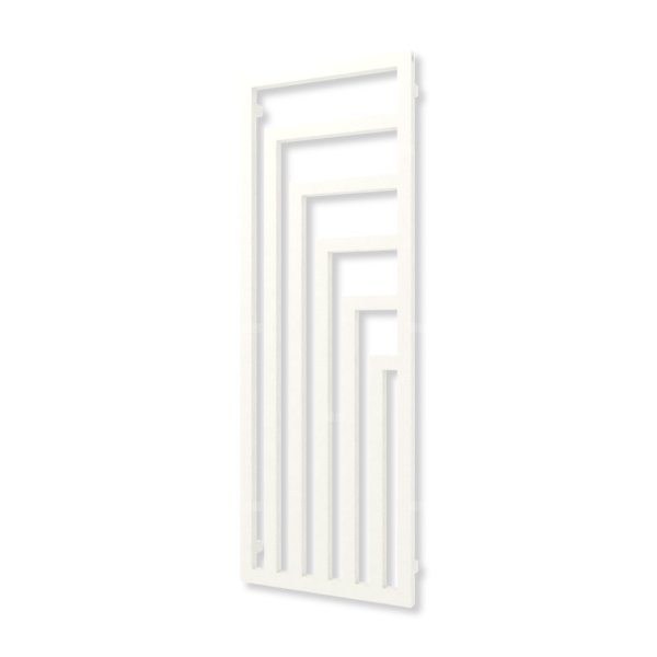 Grzejnik elektryczny TERMA ANGUS V 1460 x 520 mm, kolor biały drogowy RAL9016, moc 800 W, podłączenie E1, kabel prosty z wtyczką biały