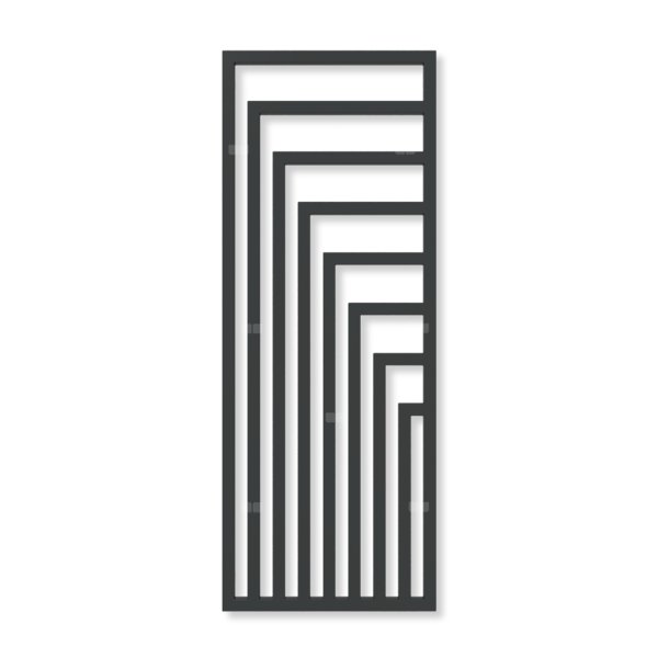 Grzejnik elektryczny TERMA ANGUS V 1780 x 680 mm, kolor czarny jak kruk mat RAL9005, moc 1200 W, podłączenie E8, kabel spiralny z wtyczką i włącznikiem on/off