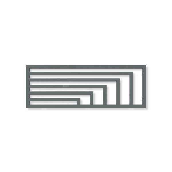 Grzejnik elektryczny TERMA ANGUS H 520 x 1460 mm, kolor grafit, moc 800 W, podłączenie E7, kabel przyłącze ts1/ss1