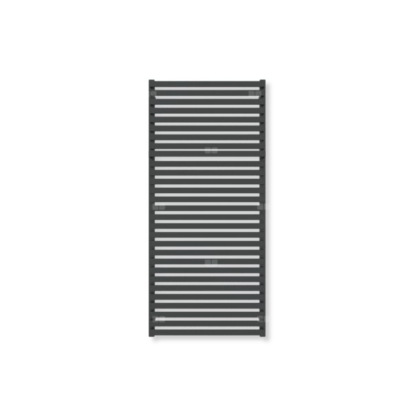 Grzejnik elektryczny TERMA CITY 1320 x 600 mm, kolor czarny jak kruk soft, moc 800 W, podłączenie E8, kabel prosty z wtyczką