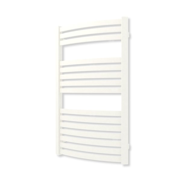 Grzejnik elektryczny TERMA DEXTER 860 x 500 mm, kolor biały drogowy RAL9016, moc 400 W, podłączenie E1, kabel prosty z wtyczką biały