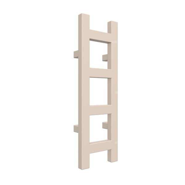 Grzejnik elektryczny TERMA EASY 640 x 200 mm, kolor jasna kość słoniowa RAL1015, moc 120 W, podłączenie E8, kabel prosty bez wtyczki z maskownicą