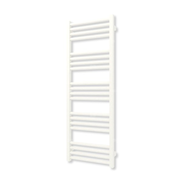 Grzejnik elektryczny TERMA FIONA 1140 x 400 mm, kolor biały drogowy RAL9016, moc 400 W, podłączenie E8, kabel prosty bez wtyczki z maskownicą