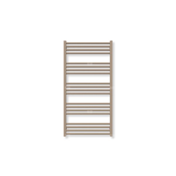 Grzejnik elektryczny TERMA FIONA 1140 x 580 mm, kolor kwarc, moc 600 W, podłączenie E8, kabel prosty bez wtyczki z maskownicą szary