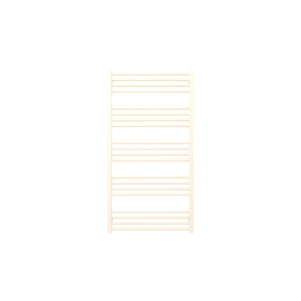 Grzejnik elektryczny TERMA FIONA 1140 x 600 mm, kolor ral 9001 mat, moc 600 W, podłączenie E8, kabel spiralny z wtyczką