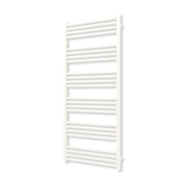 Grzejnik elektryczny TERMA FIONA 1380 x 580 mm, kolor biały drogowy RAL9016, moc 600 W, podłączenie E1, kabel spiralny z wtyczką