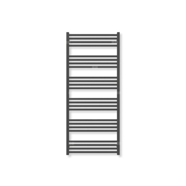 Grzejnik elektryczny TERMA FIONA 1380 x 600 mm, kolor heban, moc 800 W, podłączenie E1, kabel przyłącze ts1/ss1