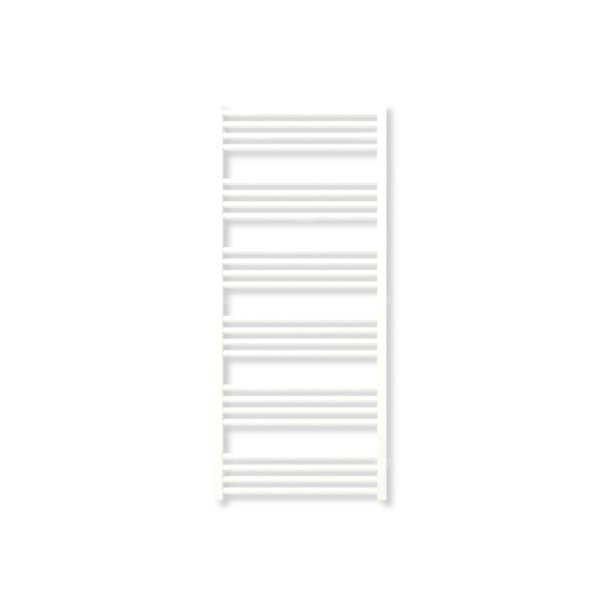 Grzejnik elektryczny TERMA FIONA 1380 x 600 mm, kolor biały soft, moc 800 W, podłączenie E1, kabel spiralny z wtyczką biały