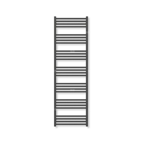 Grzejnik elektryczny TERMA FIONA 1620 x 500 mm, kolor heban, moc 800 W, podłączenie E8, kabel spiralny z wtyczką