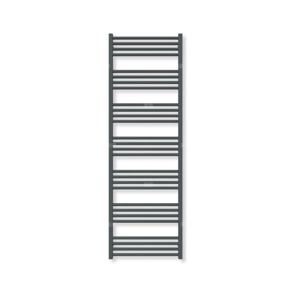 Grzejnik elektryczny TERMA FIONA 1620 x 530 mm, kolor czarny anodowy, moc 800 W, podłączenie E1, kabel spiralny z wtyczką czarny