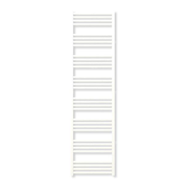 Grzejnik elektryczny TERMA FIONA 1860 x 500 mm, kolor biały soft, moc 800 W, podłączenie E8, kabel spiralny z wtyczką biały