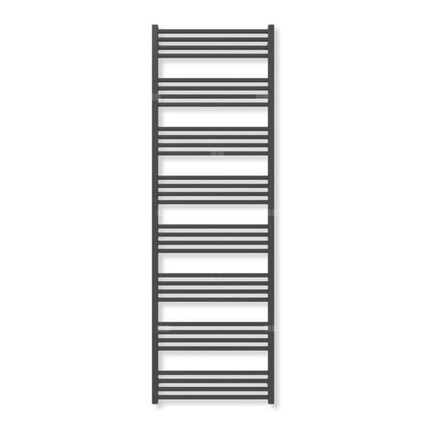 Grzejnik elektryczny TERMA FIONA 1860 x 600 mm, kolor czarny jak kruk soft, moc 1000 W, podłączenie E1, kabel spiralny z wtyczką czarny