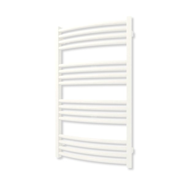 Grzejnik elektryczny TERMA LENA 900 x 530 mm, kolor biały drogowy RAL9016, moc 400 W, podłączenie E1, kabel prosty bez wtyczki z maskownicą biały