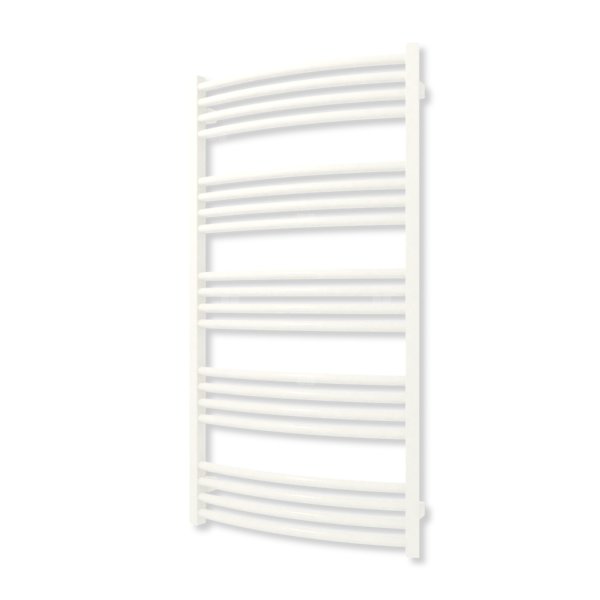 Grzejnik elektryczny TERMA LENA 1140 x 600 mm, kolor biały drogowy RAL9016, moc 600 W, podłączenie E1, kabel spiralny z wtyczką biały