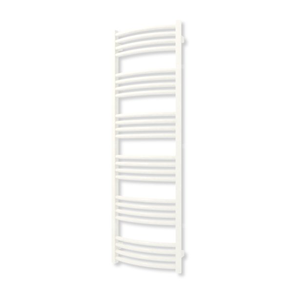 Grzejnik elektryczny TERMA LENA 1380 x 430 mm, kolor biały drogowy RAL9016, moc 600 W, podłączenie E8, kabel spiralny z wtyczką