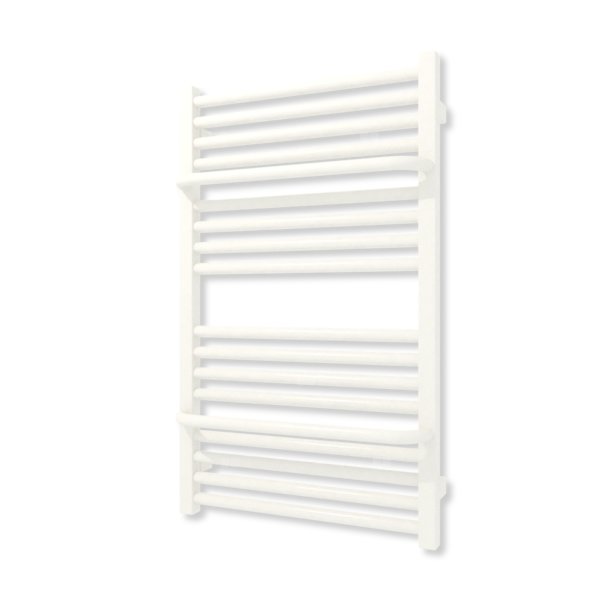 Grzejnik elektryczny TERMA LIMA 820 x 500 mm, kolor biały drogowy RAL9016, moc 400 W, podłączenie E1, kabel prosty bez wtyczki z maskownicą