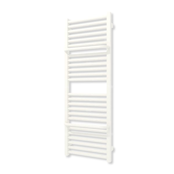 Grzejnik elektryczny TERMA LIMA 1140 x 400 mm, kolor biały drogowy RAL9016, moc 400 W, podłączenie E1, kabel prosty bez wtyczki z maskownicą
