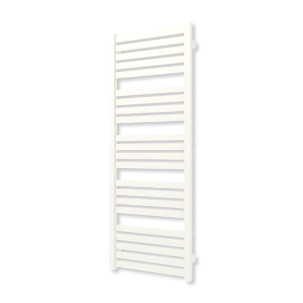 Grzejnik elektryczny TERMA MARLIN 1180 x 430 mm, kolor biały drogowy RAL9016, moc 400 W, podłączenie E1, kabel spiralny z wtyczką biały