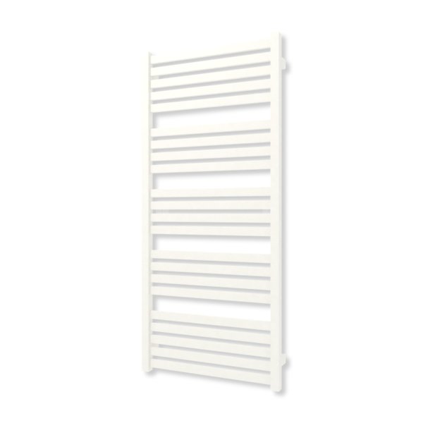 Grzejnik elektryczny TERMA MARLIN 1180 x 530 mm, kolor biały drogowy RAL9016, moc 600 W, podłączenie E1, kabel prosty bez wtyczki z maskownicą
