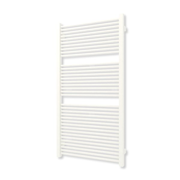 Grzejnik elektryczny TERMA MIKE 1030 x 530 mm, kolor biały drogowy RAL9016, moc 600 W, podłączenie E1, kabel spiralny z wtyczką