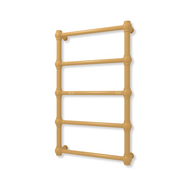 Grzejnik elektryczny TERMA RETRO 800 x 500 mm, kolor ochra żółty RAL1024, moc 200 W, podłączenie E1, kabel prosty bez wtyczki z maskownicą żółty