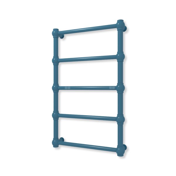 Grzejnik elektryczny TERMA RETRO 800 x 500 mm, kolor niebieski lazurowy RAL5009, moc 200 W, podłączenie E8, kabel prosty z wtyczką