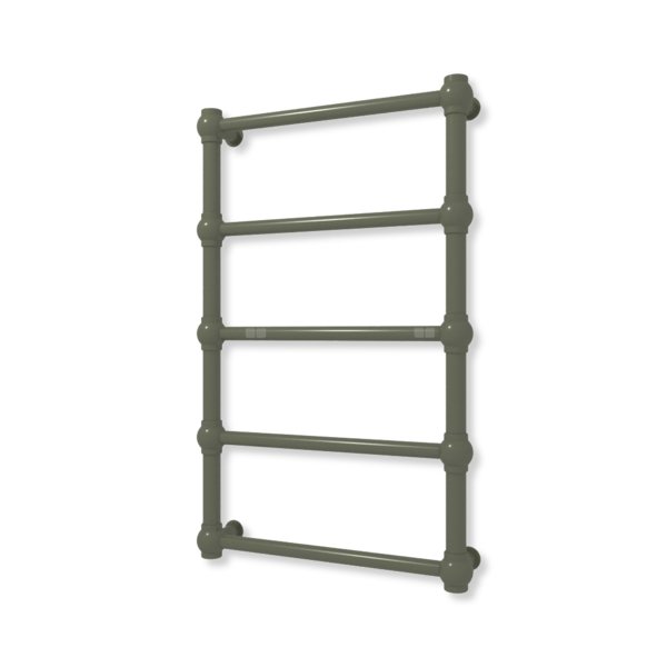 Grzejnik elektryczny TERMA RETRO 800 x 500 mm, kolor zielony oliwkowy RAL6003, moc 200 W, podłączenie E1, kabel spiralny z wtyczką