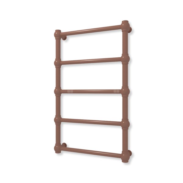 Grzejnik elektryczny TERMA RETRO 800 x 500 mm, kolor Cu, moc 200 W, podłączenie E8, kabel prosty bez wtyczki z maskownicą czarny