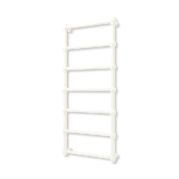 Grzejnik elektryczny TERMA RETRO 1170 x 500 mm, kolor biały drogowy RAL9016, moc 200 W, podłączenie E8, kabel prosty z wtyczką