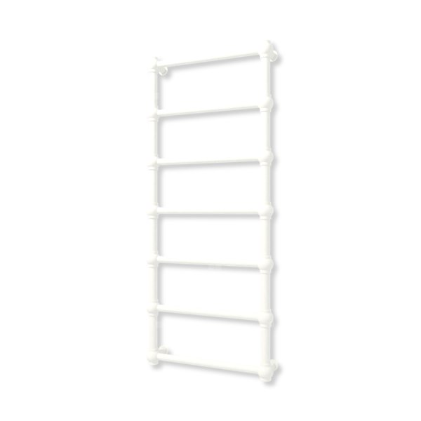 Grzejnik elektryczny TERMA RETRO 1170 x 500 mm, kolor biały soft, moc 300 W, podłączenie E1, kabel prosty bez wtyczki z maskownicą