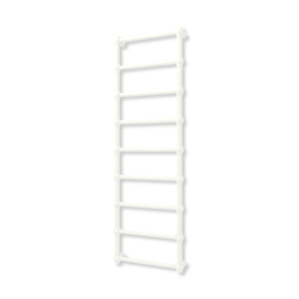 Grzejnik elektryczny TERMA RETRO 1540 x 500 mm, kolor biały drogowy RAL9016, moc 400 W, podłączenie E1, kabel spiralny z wtyczką biały