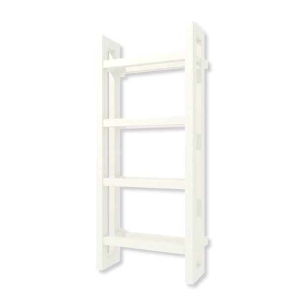 Grzejnik elektryczny TERMA STAND E 920 x 400 mm, kolor biały drogowy RAL9016, moc 400 W, podłączenie E1, kabel prosty bez wtyczki z maskownicą biały