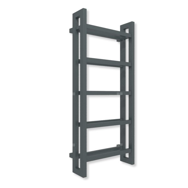 Grzejnik elektryczny TERMA STAND E 1150 x 500 mm, kolor czarny anodowy, moc 600 W, podłączenie E1, kabel przyłącze ts1/ss1