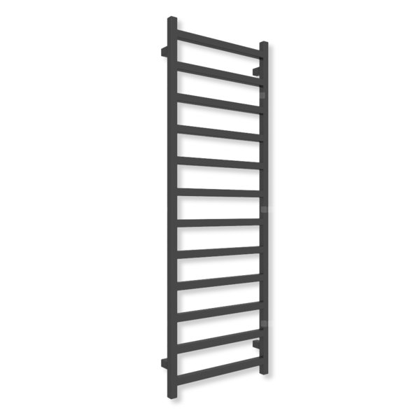 Grzejnik elektryczny TERMA SIMPLE 1440 x 500 mm, kolor heban, moc 600 W, podłączenie E8, kabel spiralny z wtyczką czarny