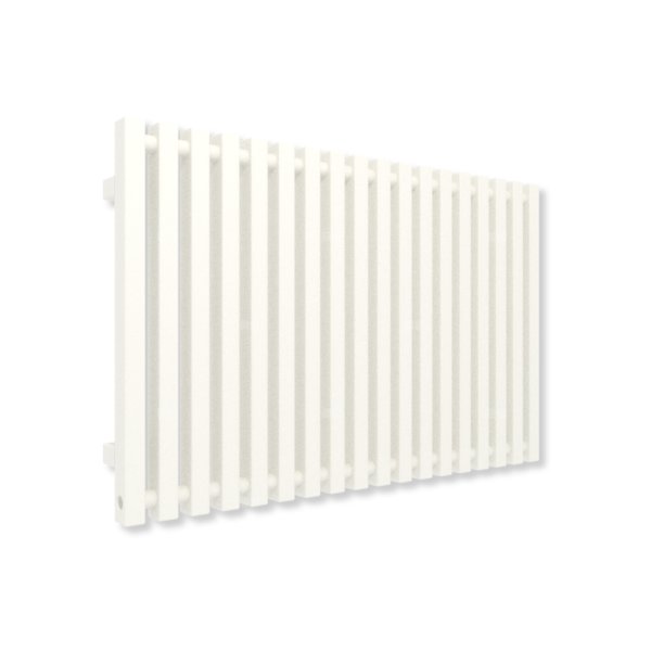 Grzejnik elektryczny TERMA TRIGA E 560 x 880 mm, kolor biały drogowy RAL9016, moc 600 W, podłączenie E7, kabel spiralny z wtyczką