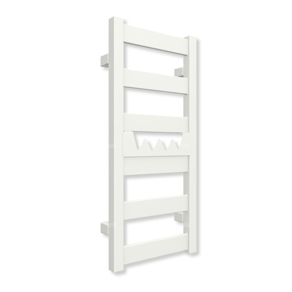 Grzejnik elektryczny TERMA VIVO 670 x 300 mm, kolor biały soft, moc 200 W, podłączenie E8, kabel przyłącze ts1/ss1