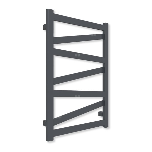 Grzejnik elektryczny TERMA VIPERA 750 x 500 mm, kolor szary antracytowy RAL7016, moc 300 W, podłączenie E8, kabel przyłącze ts1/ss1