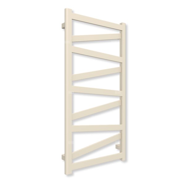 Grzejnik elektryczny TERMA VIPERA 990 x 500 mm, kolor biały ostrygowy RAL1013, moc 400 W, podłączenie E8, kabel spiralny z wtyczką biały