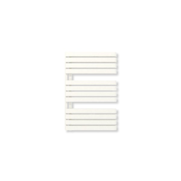 Grzejnik elektryczny TERMA WARP S 910 x 600 mm, kolor biały drogowy RAL9016, moc 800 W, podłączenie E1, kabel spiralny z wtyczką i włącznikiem on/off biały