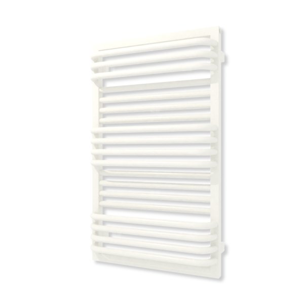 Grzejnik elektryczny TERMA POC 2 840 x 500 mm, kolor biały drogowy RAL9016, moc 600 W, podłączenie E8, kabel prosty bez wtyczki z maskownicą biały