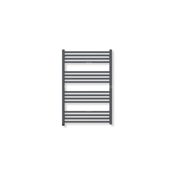 Grzejnik elektryczny TERMA FIONA ONE 900 x 600 mm, kolor metaliczny szary, moc 300 W, podłączenie E8, kabel prosty bez wtyczki szary