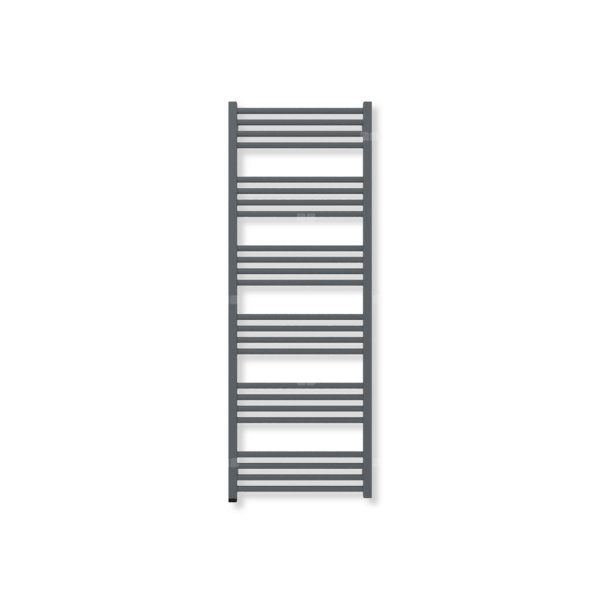 Grzejnik elektryczny TERMA FIONA ONE 1380 x 500 mm, kolor szterling, moc 600 W, podłączenie E8, kabel prosty bez wtyczki szary
