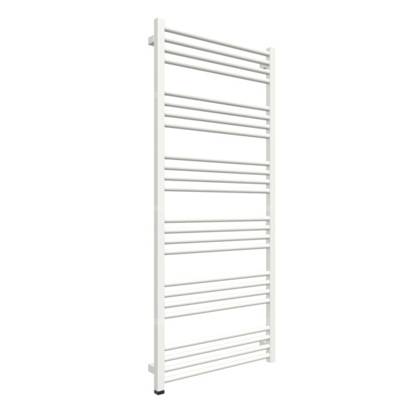 Grzejnik elektryczny TERMA FIONA ONE 1380 x 600 mm, kolor biała ściana, moc 800 W, podłączenie E1, kabel spiralny z wtyczką czarny