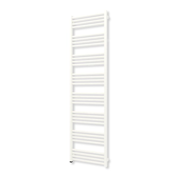 Grzejnik elektryczny TERMA FIONA ONE 1860 x 500 mm, kolor biały drogowy RAL9016, moc 800 W, podłączenie E1, kabel spiralny z wtyczką czarny