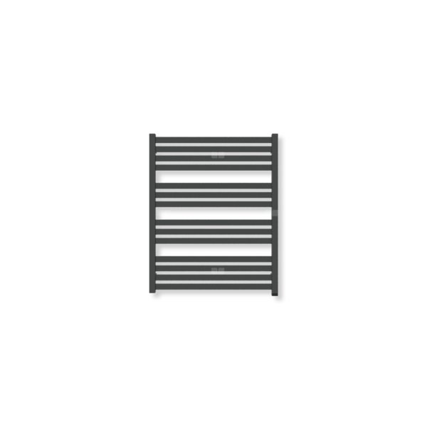 Grzejnik elektryczny TERMA MARLIN ONE 780 x 630 mm, kolor czarny jak kruk soft, moc 400 W, podłączenie E1, kabel prosty bez wtyczki szary