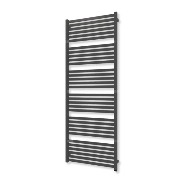 Grzejnik elektryczny TERMA MARLIN ONE 1680 x 630 mm, kolor czarny sygnałowy RAL9004, moc 1000 W, podłączenie E8, kabel prosty bez wtyczki szary